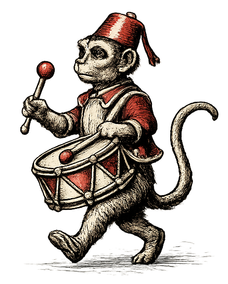 Monkey-drummer